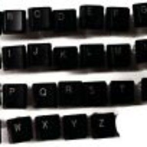 Computer A to Z ALPHABET KEY Push Pins Set of 26 Handmade Decorative Memo Board